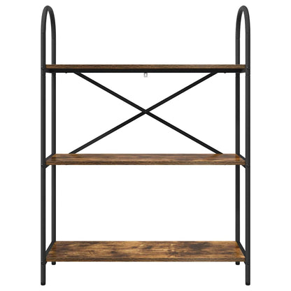 vidaXL Bookshelf Smoked Oak 80 x 30 x 109 cm Engineered wood