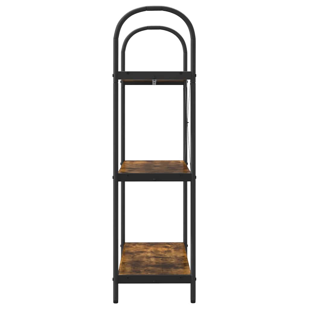vidaXL Bookshelf Smoked Oak 80 x 30 x 109 cm Engineered wood