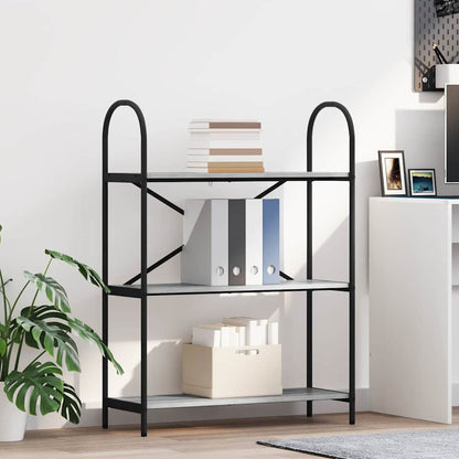 vidaXL Bookshelf Grey Sonoma 80 x 30 x 109 cm Engineered wood