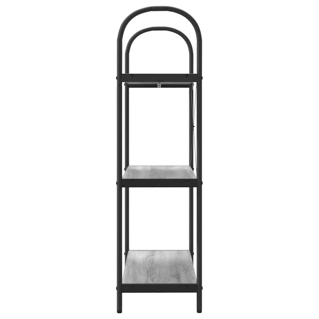 vidaXL Bookshelf Grey Sonoma 80 x 30 x 109 cm Engineered wood