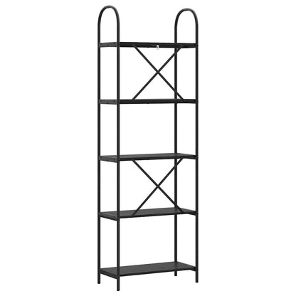 vidaXL Bookshelf Black Oak 60 x 30 x 183 cm Engineered wood