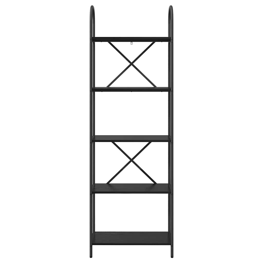 vidaXL Bookshelf Black Oak 60 x 30 x 183 cm Engineered wood