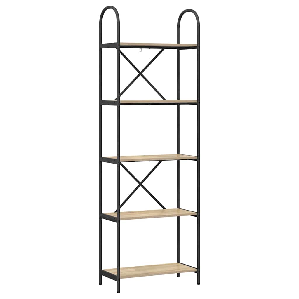 vidaXL Bookshelf Sonoma Oak 60 x 30 x 183 cm Engineered wood
