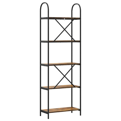 vidaXL Bookshelf Smoked Oak 60 x 30 x 183 cm Engineered wood