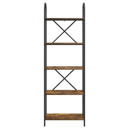 vidaXL Bookshelf Smoked Oak 60 x 30 x 183 cm Engineered wood