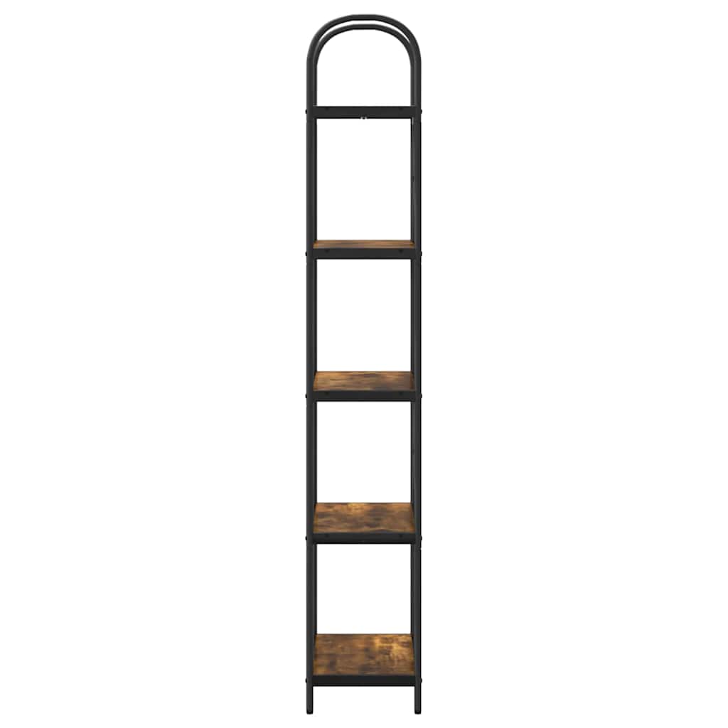 vidaXL Bookshelf Smoked Oak 60 x 30 x 183 cm Engineered wood