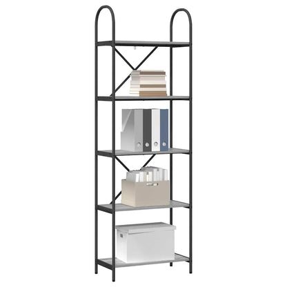 vidaXL Bookshelf Grey Sonoma 60 x 30 x 183 cm Engineered wood