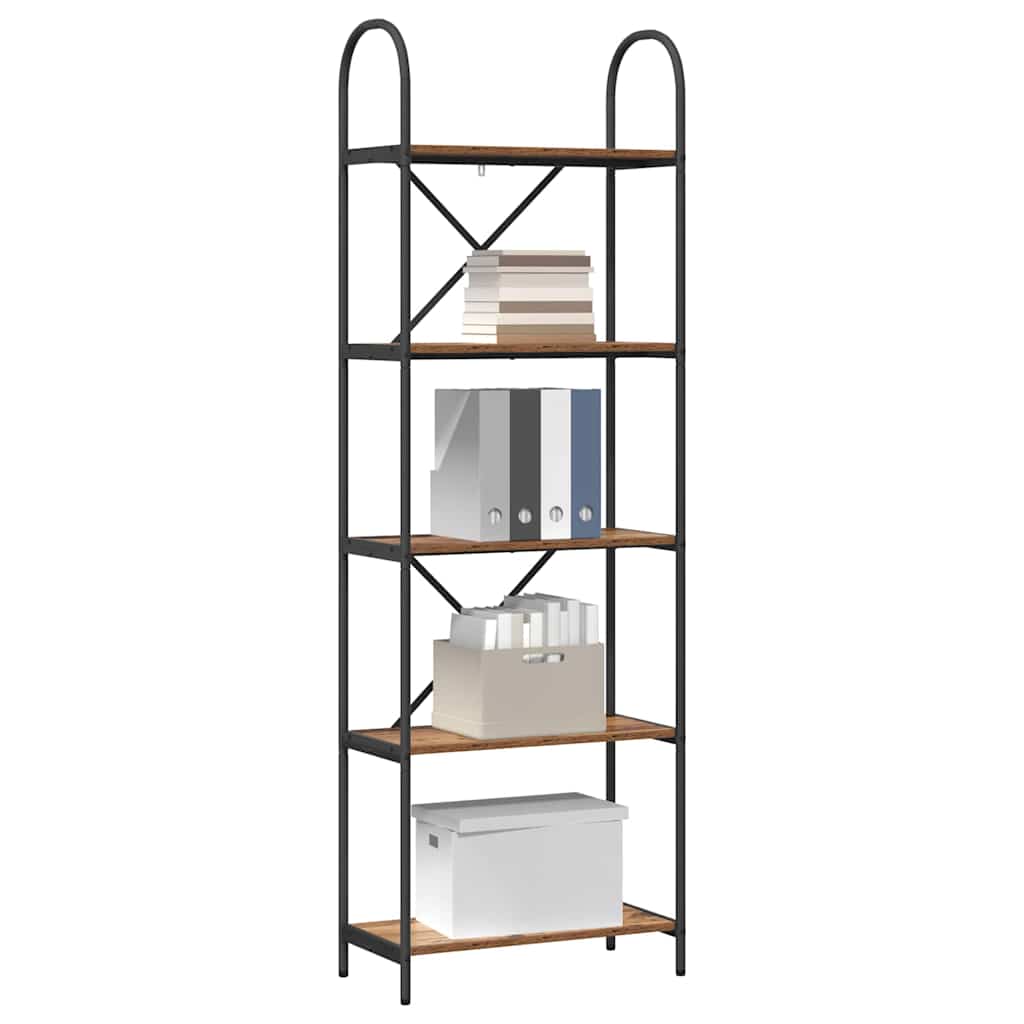 vidaXL Bookshelf Old Wood 60 x 30 x 183 cm Engineered wood