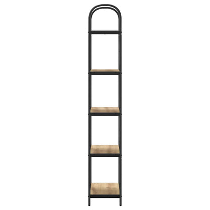 vidaXL Bookshelf 5-Tier 60 x 30 x 183 cm Engineered wood Artisan Oak