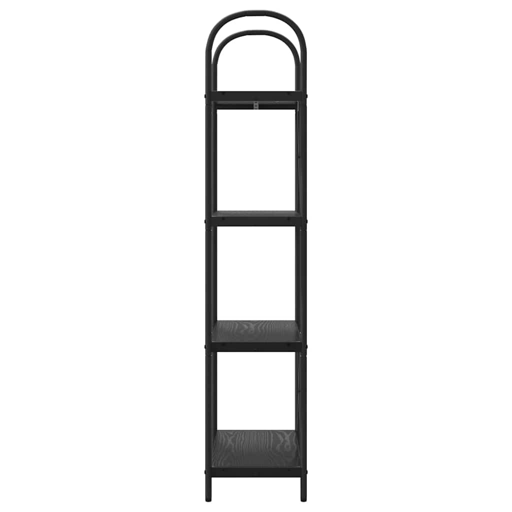 vidaXL Bookshelf Black Oak 60 x 30 x 146 cm Engineered wood