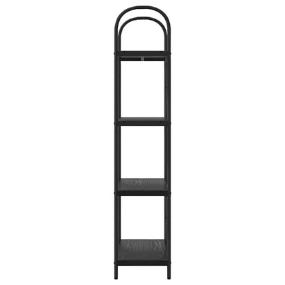 vidaXL Bookshelf Black Oak 60 x 30 x 146 cm Engineered wood