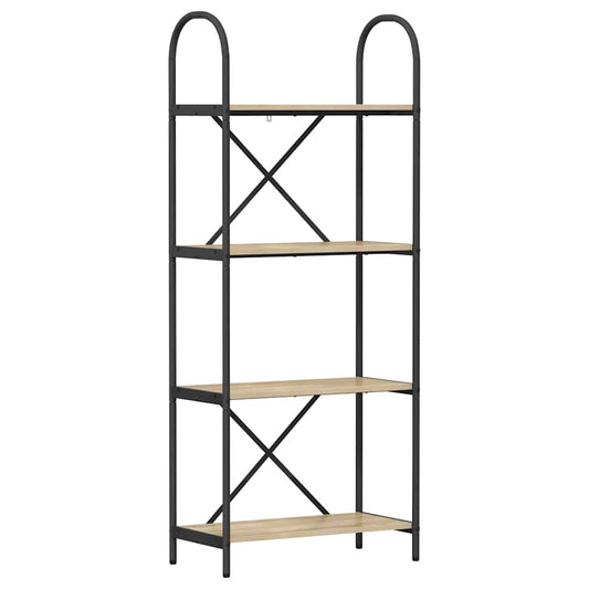 vidaXL Bookshelf 4-Tier 60 x 30 x 146 cm Engineered wood Sonoma Oak