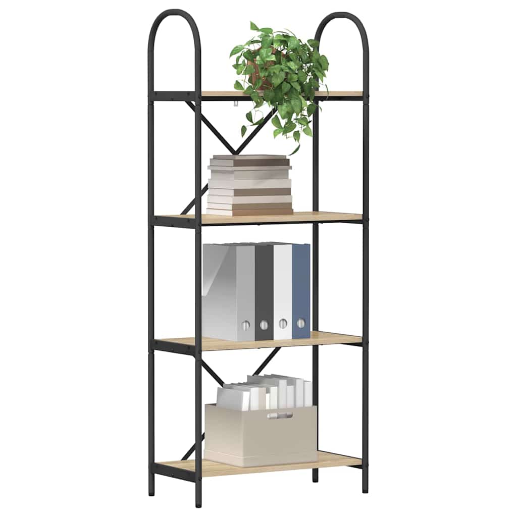 vidaXL Bookshelf Sonoma Oak 60 x 30 x 146 cm Engineered wood