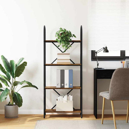 vidaXL Bookshelf Smoked Oak 60 x 30 x 146 cm Engineered wood