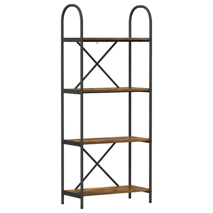 vidaXL Bookshelf 4-Tier 60 x 30 x 146 cm Engineered wood Smoked Oak
