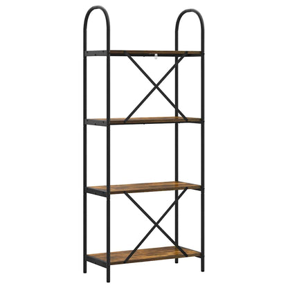 vidaXL Bookshelf Smoked Oak 60 x 30 x 146 cm Engineered wood