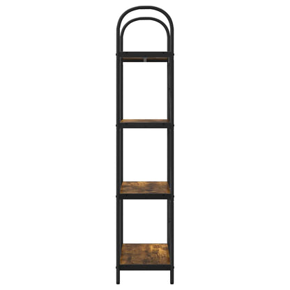 vidaXL Bookshelf Smoked Oak 60 x 30 x 146 cm Engineered wood