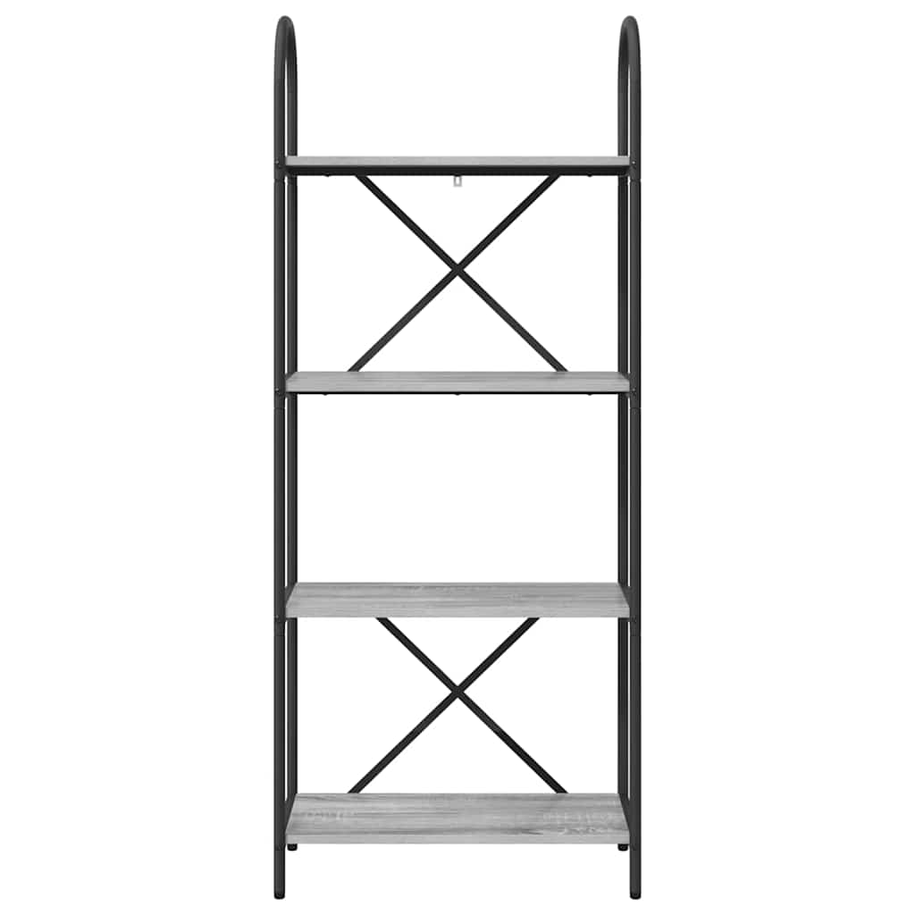 vidaXL Bookshelf Grey Sonoma 60 x 30 x 146 cm Engineered wood