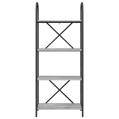 vidaXL Bookshelf Grey Sonoma 60 x 30 x 146 cm Engineered wood