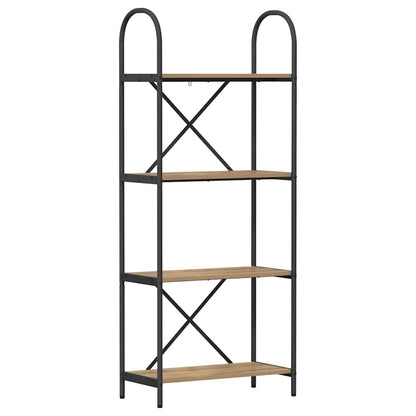 vidaXL Bookshelf 4-Tier 60 x 30 x 146 cm Engineered wood Artisan Oak