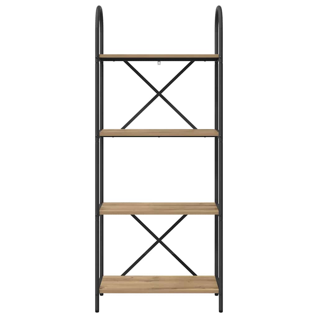 vidaXL Bookshelf 4-Tier 60 x 30 x 146 cm Engineered wood Artisan Oak