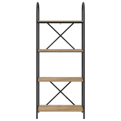 vidaXL Bookshelf 4-Tier 60 x 30 x 146 cm Engineered wood Artisan Oak