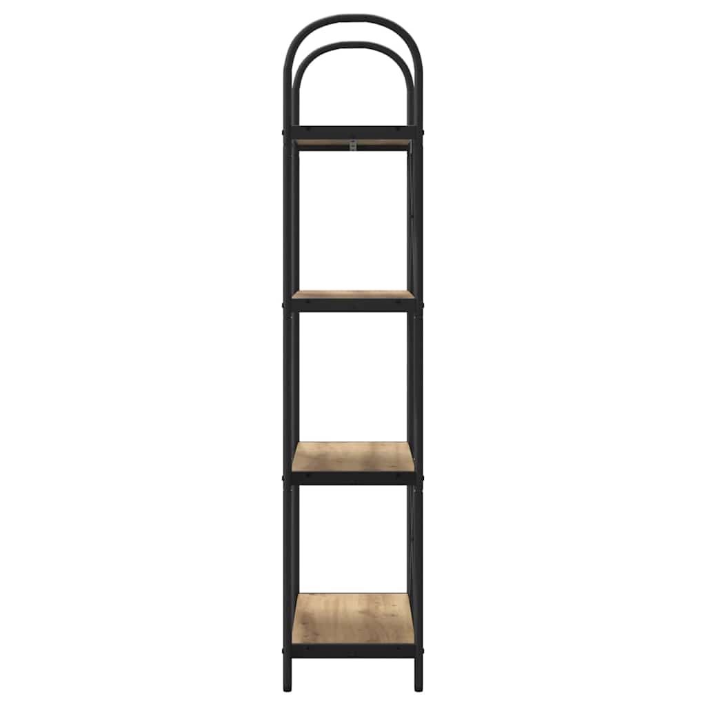 vidaXL Bookshelf 4-Tier 60 x 30 x 146 cm Engineered wood Artisan Oak