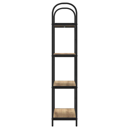 vidaXL Bookshelf 4-Tier 60 x 30 x 146 cm Engineered wood Artisan Oak