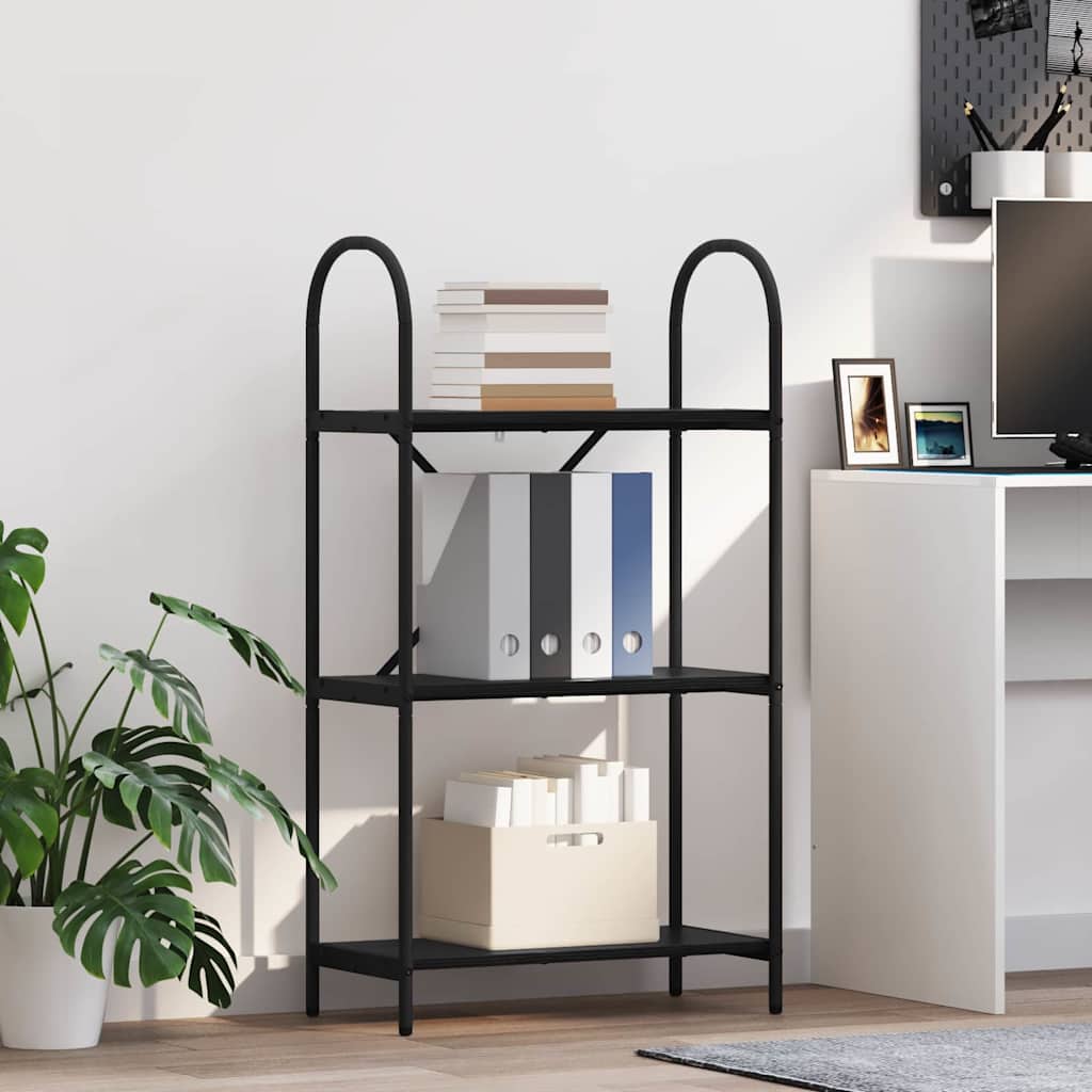 vidaXL Bookshelf Black Oak 60 x 30 x 109 cm Engineered wood