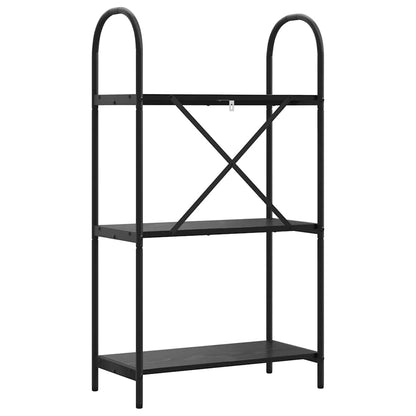 vidaXL Bookshelf Black Oak 60 x 30 x 109 cm Engineered wood