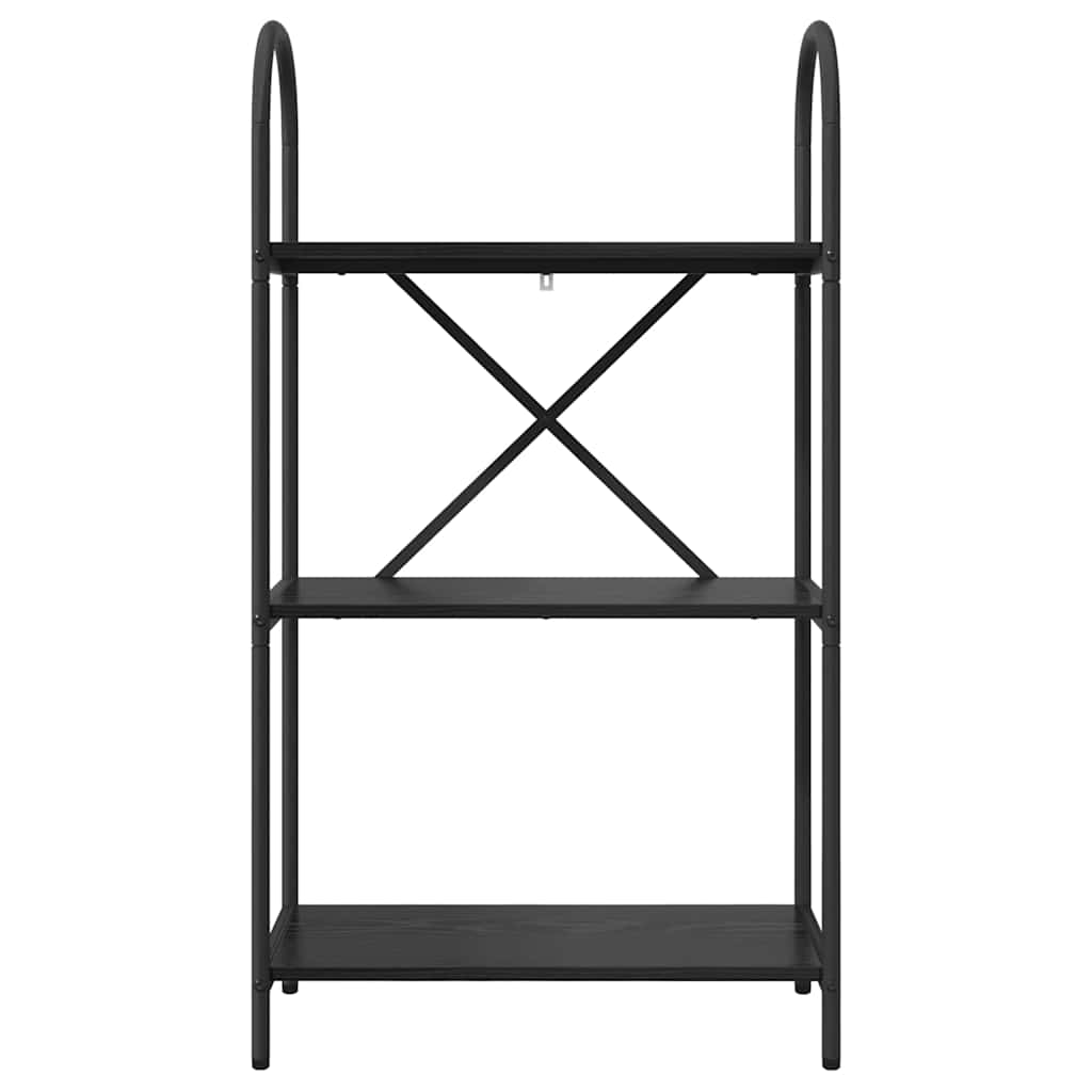vidaXL Bookshelf Black Oak 60 x 30 x 109 cm Engineered wood