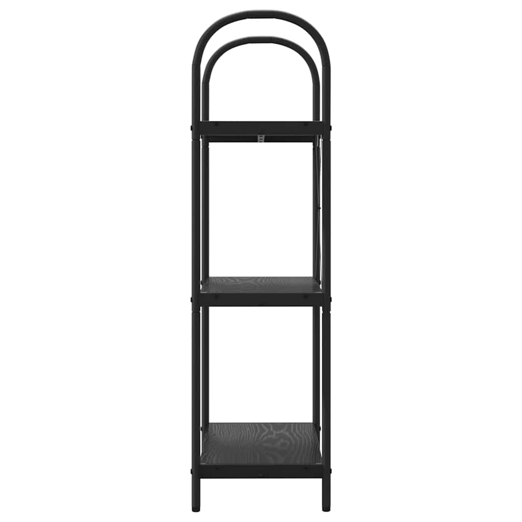 vidaXL Bookshelf Black Oak 60 x 30 x 109 cm Engineered wood
