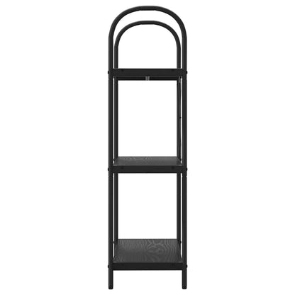 vidaXL Bookshelf Black Oak 60 x 30 x 109 cm Engineered wood