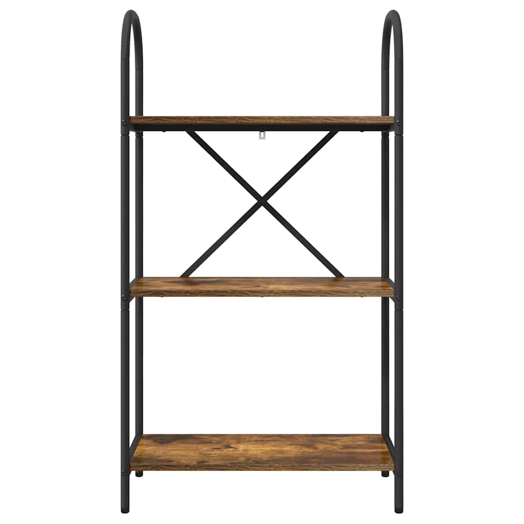 vidaXL Bookshelf Smoked Oak 60 x 30 x 109 cm Engineered wood