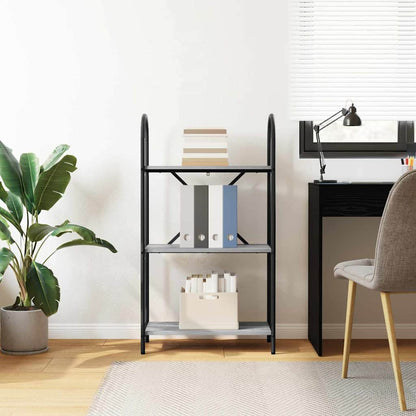 vidaXL Bookshelf Grey Sonoma 60 x 30 x 109 cm Engineered wood