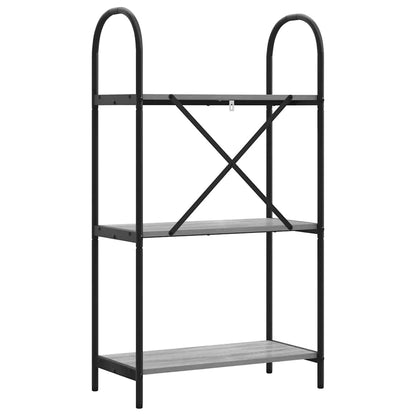 vidaXL Bookshelf Grey Sonoma 60 x 30 x 109 cm Engineered wood