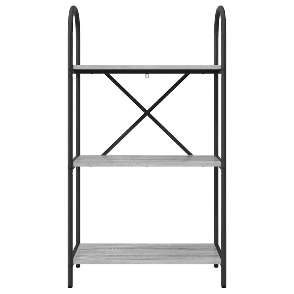 vidaXL Bookshelf Grey Sonoma 60 x 30 x 109 cm Engineered wood