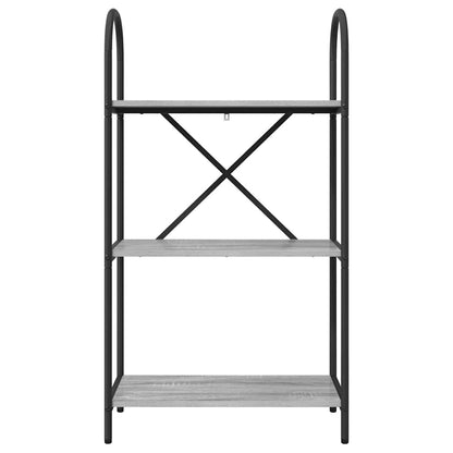 vidaXL Bookshelf Grey Sonoma 60 x 30 x 109 cm Engineered wood