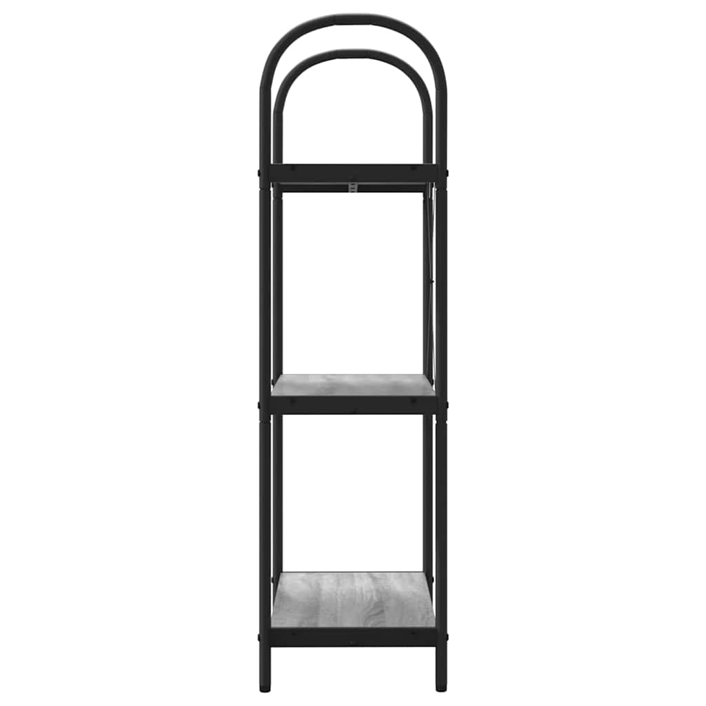 vidaXL Bookshelf Grey Sonoma 60 x 30 x 109 cm Engineered wood