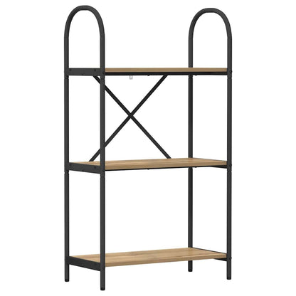 vidaXL Bookshelf 3-Tier 60 x 30 x 109 cm Engineered wood Artisan Oak