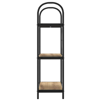 vidaXL Bookshelf 3-Tier 60 x 30 x 109 cm Engineered wood Artisan Oak