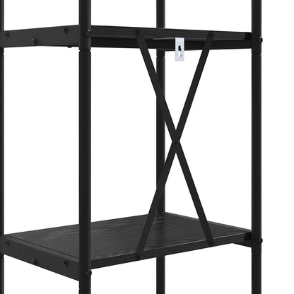 vidaXL Bookshelf Black Oak 40 x 30 x 183 cm Engineered wood