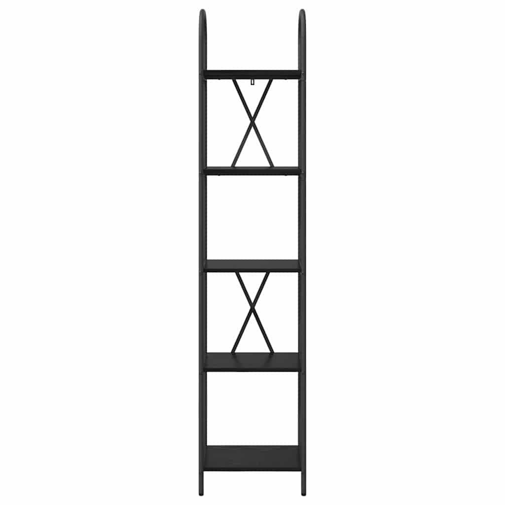 vidaXL Bookshelf Black Oak 40 x 30 x 183 cm Engineered wood