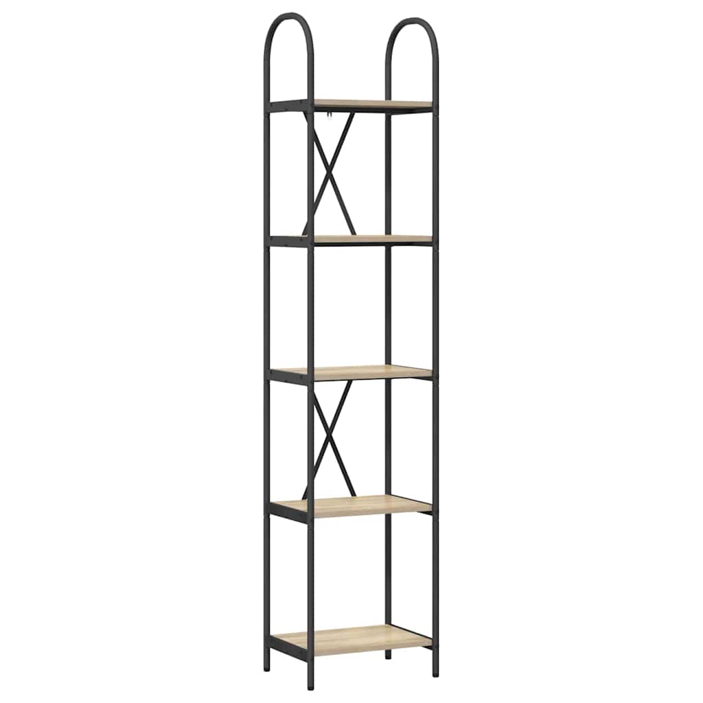 vidaXL Bookshelf Sonoma Oak 40 x 30 x 183 cm Engineered wood