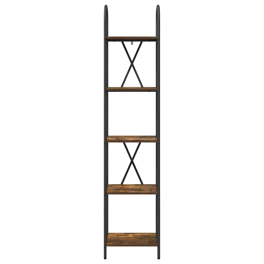 vidaXL Bookshelf Smoked Oak 40 x 30 x 183 cm Engineered wood