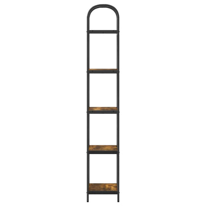 vidaXL Bookshelf Smoked Oak 40 x 30 x 183 cm Engineered wood