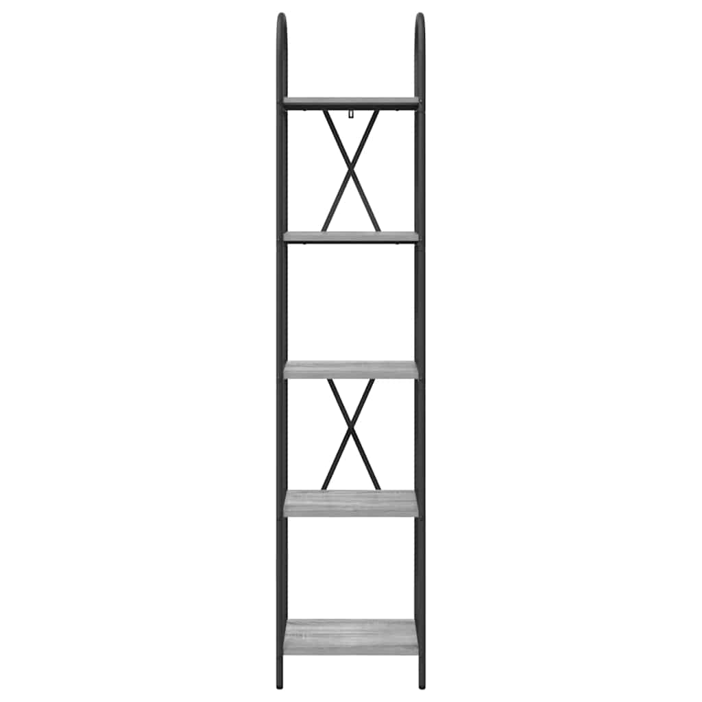 vidaXL Bookshelf Grey Sonoma 40 x 30 x 183 cm Engineered wood