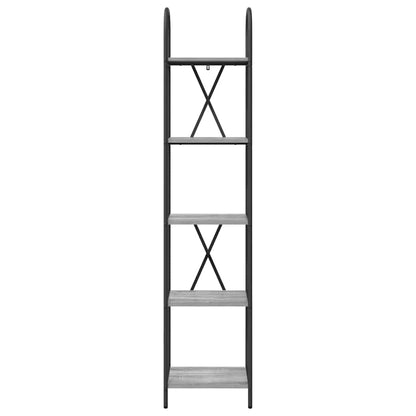 vidaXL Bookshelf Grey Sonoma 40 x 30 x 183 cm Engineered wood