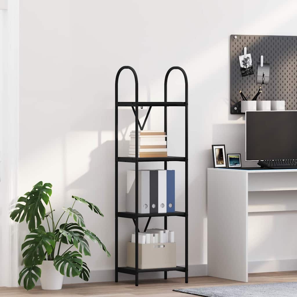 vidaXL Bookshelf Black Oak 40 x 30 x 146 cm Engineered wood
