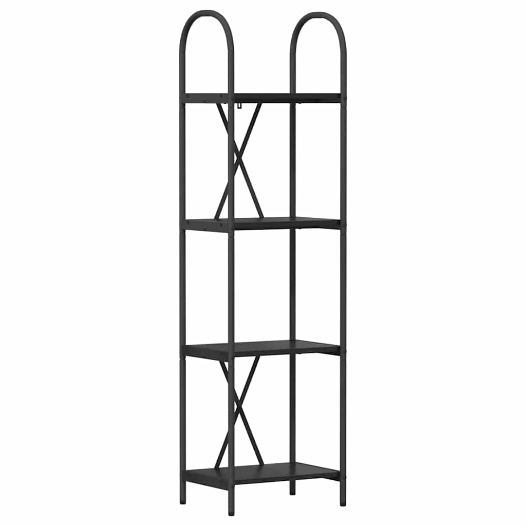 vidaXL Bookshelf Black Oak 40 x 30 x 146 cm Engineered wood